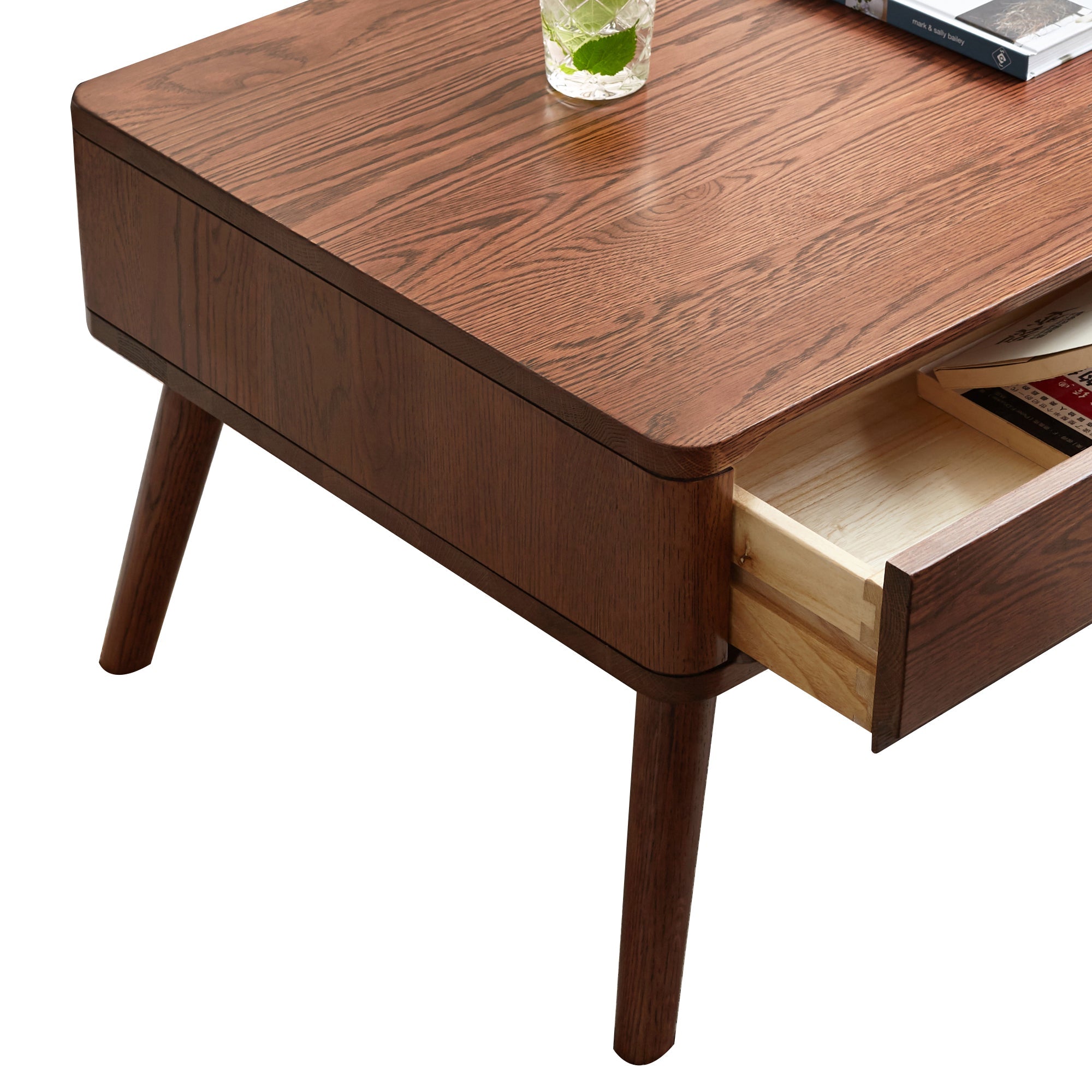 Japandi Solid Walnut Coffee Table - Raico Store